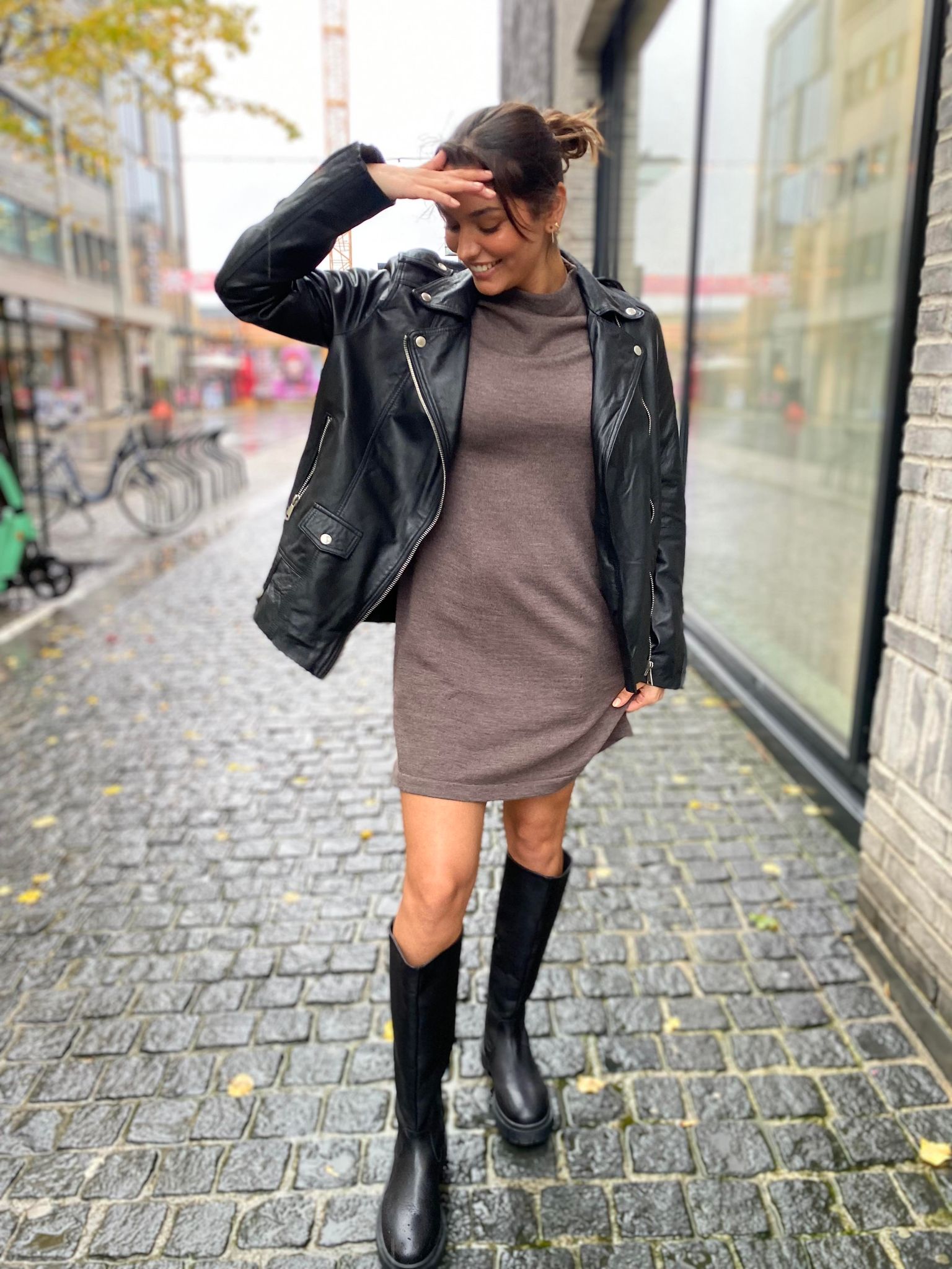 Madison Skinnjakke - Sort